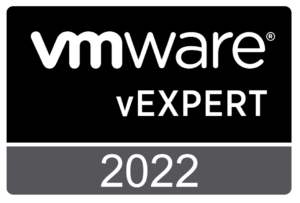 vExpert 2022 Badge