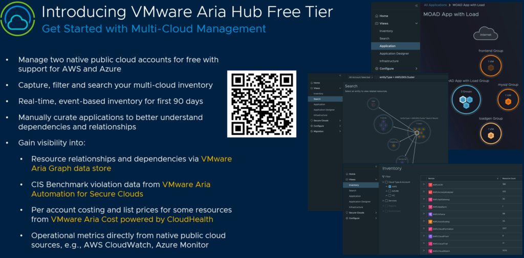 VMware Aria Hub Free Tier